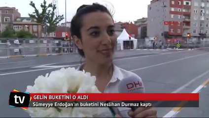 Sümeyye Erdoğan'ın gelin buketini o aldı