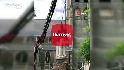 Belçika'da sömürgeci Kral 2. Leopold'un bir heykeli daha tahrip edildi