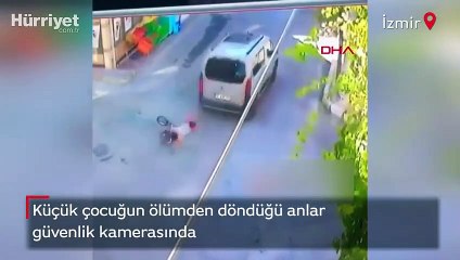 Küçük çocuk ölümden son anda kurtuldu