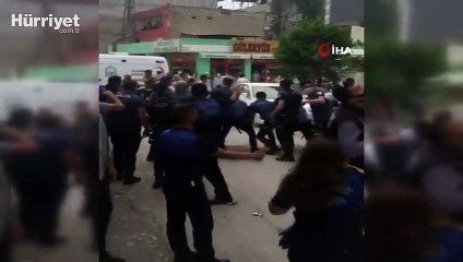 Bursa'da kaçak bina yıkımında olaylar çıktı! İşte o anlar...