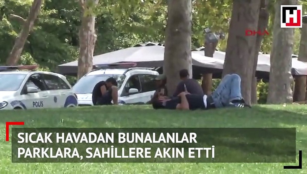 Sıcak havadan bunalanlar parklara, sahillere akın etti