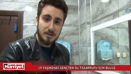 19 yaşındaki gençten su tasarrufu için buluş