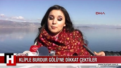 BURDUR GÖLÜ'NE BÖYLE DİKKAT ÇEKTİLER