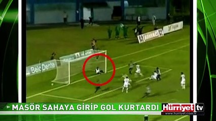 MASÖR SAHAYA GİRİP GOLÜ KURTARDI