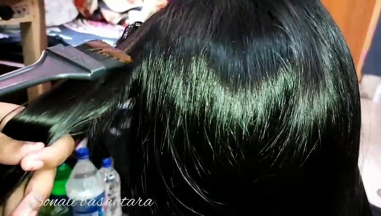 apply heena on long hair__