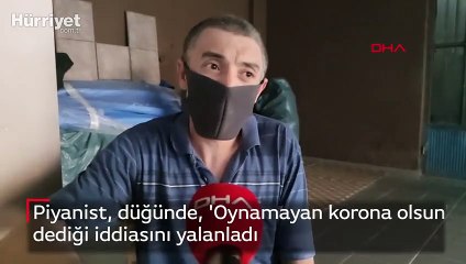 Piyanist, düğünde, 'Oynamayan korona olsun' dediği iddiasını yalanladı