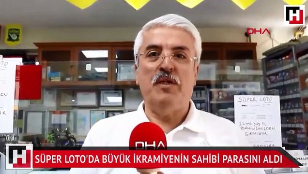 Süper Loto'da büyük ikramiyenin sahibi parasını aldı