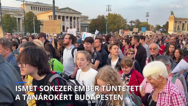 Nincs pénz, nincs tanítás - újabb több ezres diák-tanár tüntetés Budapesten