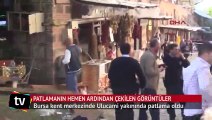 Bursa'da patlamanın ardından çekilen görüntüler