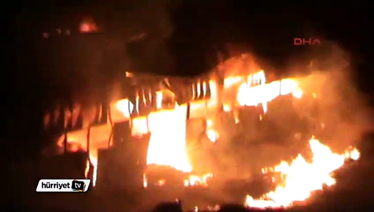 İnegöl'de su dolum tesisinde yangın