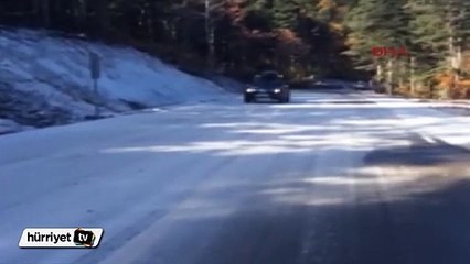 Uludağ'a mevsimin ilk karı yağdı