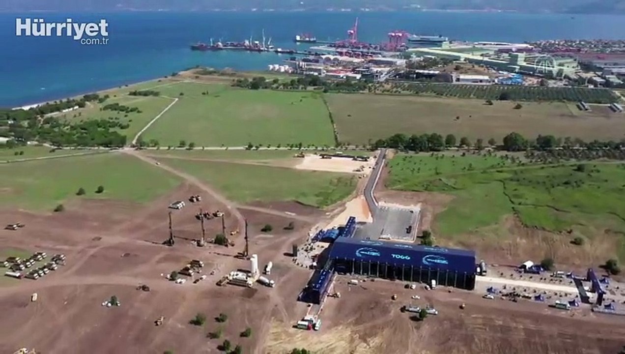Türkiye'nin Otomobilinin üretileceği alan havadan görüntülendi