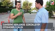 Böyle hırsızlık görülmedi! Aracı almaya diye geldi çalarak gitti