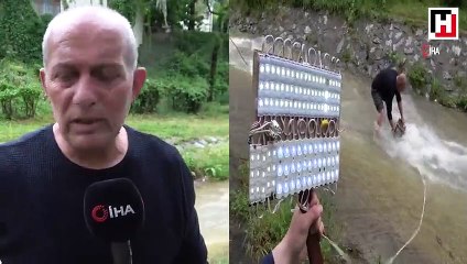 Suyun altında elektrik üretti