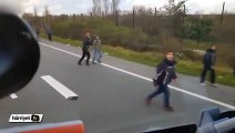 Macar kamyon şoföründen insanlık dışı davranış
