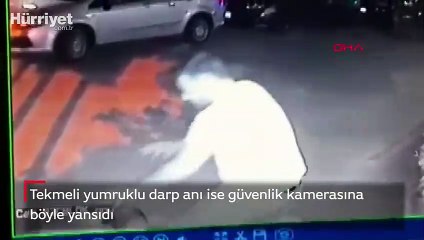 Büyükçekmece'de güvenlik görevlisine feci dayak! O anlar kamerada