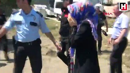 Büyükçekmece'de olaylı yıkım