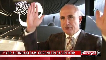 YER ALTINDAKİ CAMİ GÖRENLERİ ŞAŞIRTIYOR