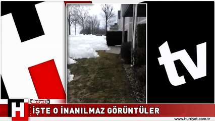 BUZ PARÇALARI EVLERİN İÇİNE BÖYLE GİRDİ