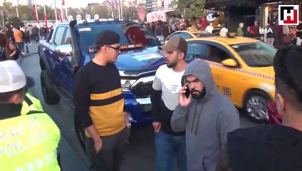 Taksim’de çakar kullanan lüks cip sürücüsüne ceza