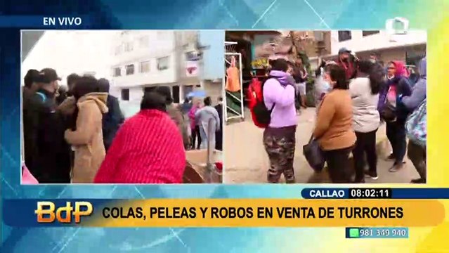 Continúa caos y largas filas para comprar turrones a bajo precio