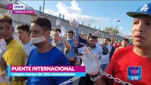 Cierran el Puente Internacional Matamoros ante la llegada de migrantes