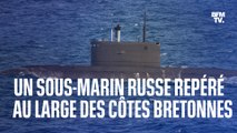 Ce sous-marin d'attaque russe a été repéré au large des côtes bretonnes par la Marine nationale