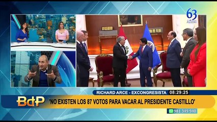 Arce insta al Parlamento acusar al presidente: "Un valiente congresista tiene que asumir la denuncia"
