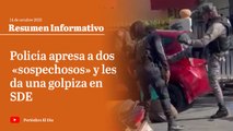 Policía apresa a dos jóvenes «sospechosos» y les da una soberana golpiza en SDE