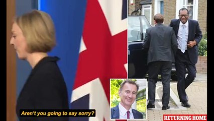 Download Video: 'Robotic and disrespectful': Tories warn that Liz Truss made things WORSE with eight-minute press conference announcing humiliating U-turn on corporation tax after she 'threw Kwasi Kwarteng under the bus' and brought back Jeremy Hunt