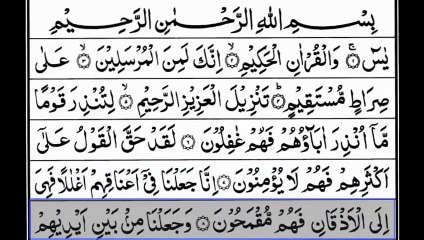 Yaseen Surah Full Yasin Translation