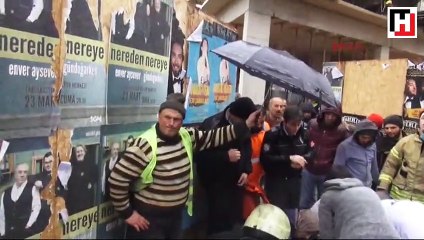 Kadıköy'de can pazarı! Tonlarca demirin altında kaldı