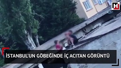 İstanbul'un göbeğinde iç acıtan görüntü