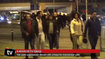 İş yolculuğu karanlıkta başlıyor