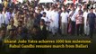 Bharat Jodo Yatra achieves 1000 km milestone, Rahul Gandhi resumes march from Ballari