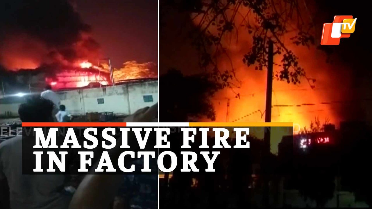 Huge Fire Breaks Out In Auto Component Factory In Gurugram