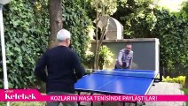 Zafer Algöz ve Can Yılmaz kozlarını masa tenisinde paylaştı!