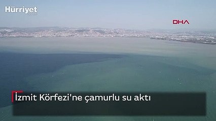 İzmit Körfezi'ne çamurlu su aktı