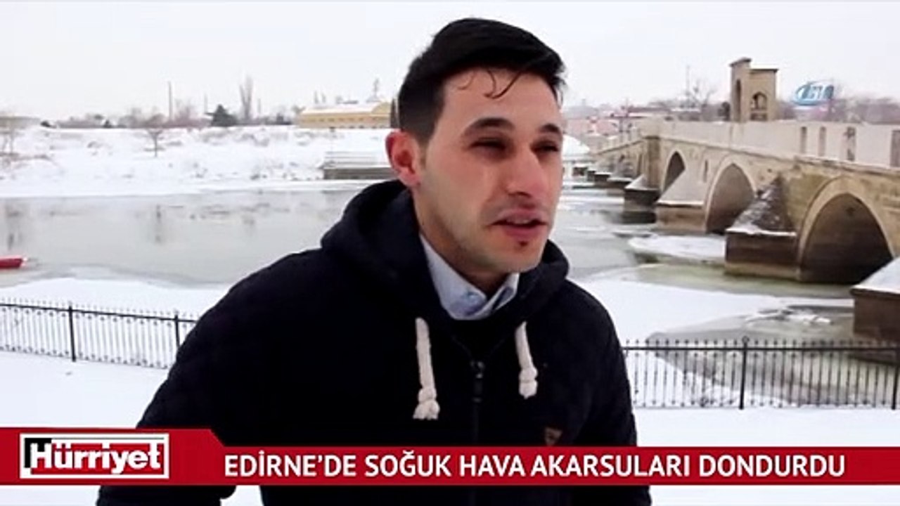 Tunca Nehri akmıyor, Meriç kısmen buz tuttu