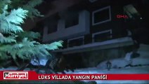 Lüks villada yangın paniği