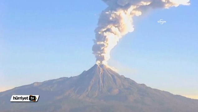 Meksika’daki yanardağ böyle patladı