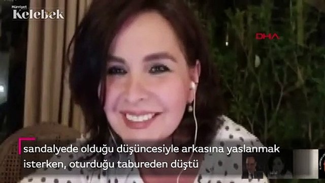 Sümer Ezgü, canlı yayında tabureden düştü