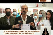 Misión Milagro entrega reconocimientos a oftalmólogos del CDI Ernesto Che Guevara en Pinto Salinas