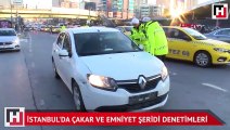 İstanbul'da çakar ve emniyet şeridi denetimi