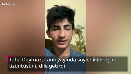 Taha Duymaz, canlı yayında söyledikleri için üzüntüsünü dile getirdi