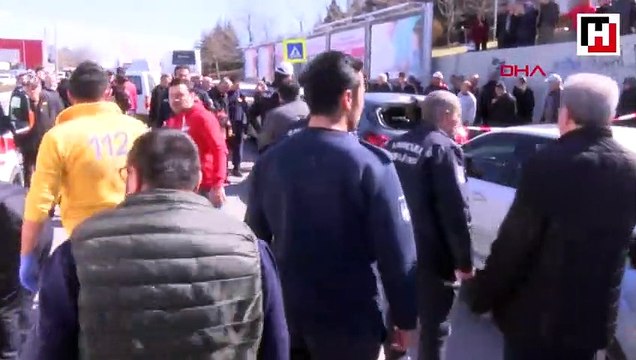 Otomobilin çarptığı yaya, park halinde bulunan aracın camından içeri girdi