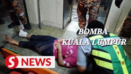 下载视频: Two seriously injured after lift plunges from eighth floor of KL condominium