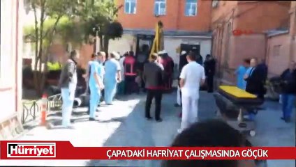 Çapa'daki hafriyat çalışmasında göçük