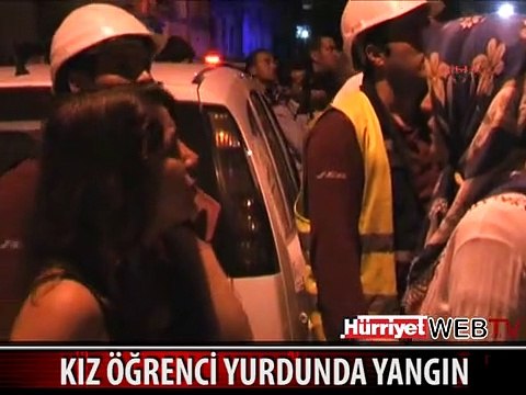 EDREMİT'TE KIZ ÖĞRENCİ YURDUNDA YANGIN PANİĞİ