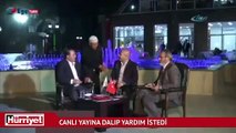 Canlı yayına dalıp yardım istedi